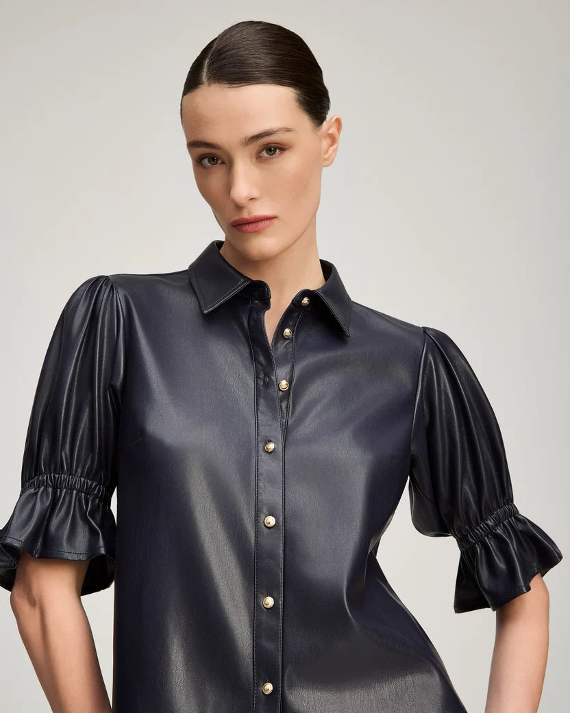 LITE VEGAN LEATHER FIONA TOP