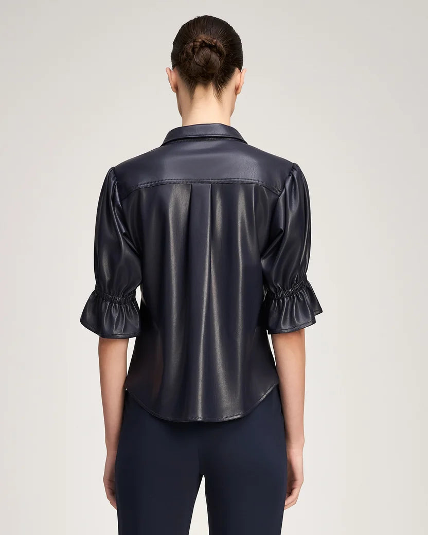 LITE VEGAN LEATHER FIONA TOP