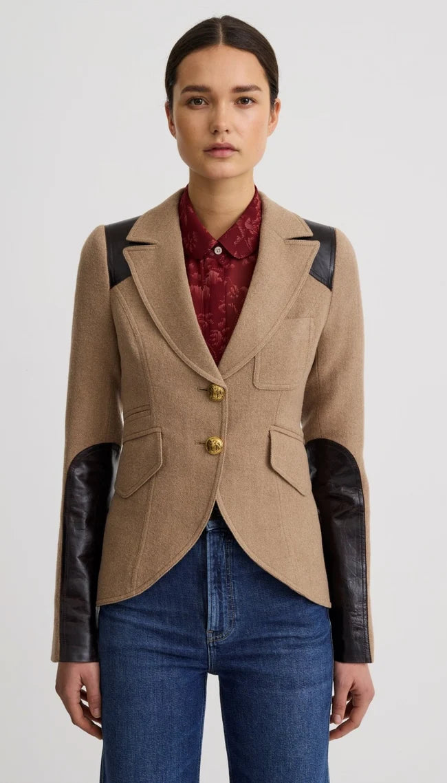 SADDLE PATCH EQUESTRIAN BLAZER