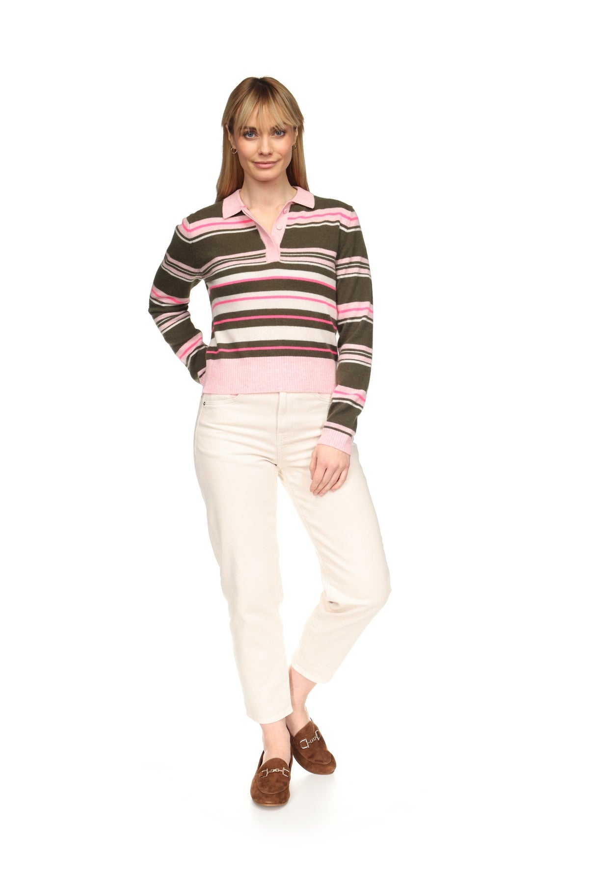 SLIM FIT STRIPEY POLO