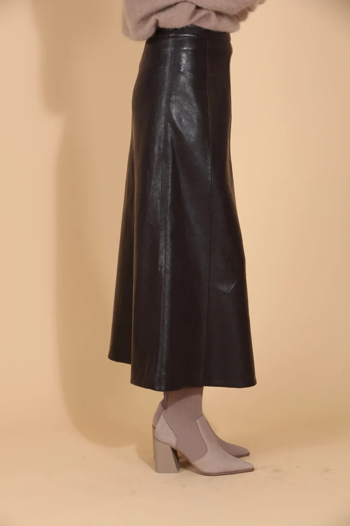 PLEATHER SKIRT