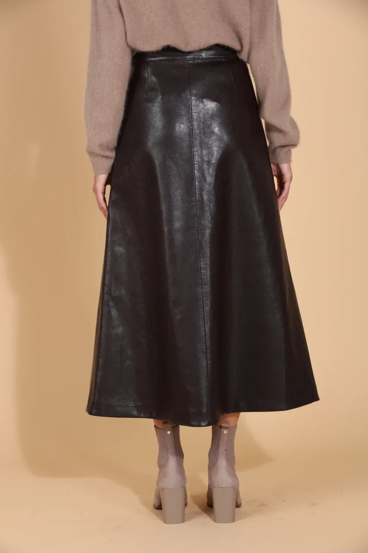 PLEATHER SKIRT