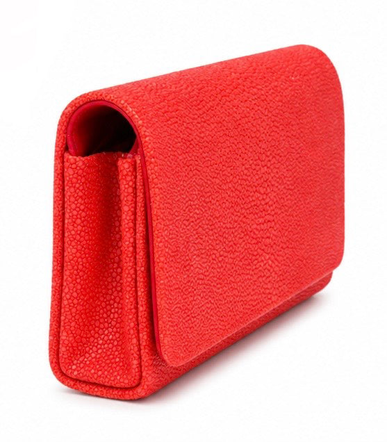 CORAL STINGRAY PURSE
