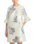 SILVER FLOWER DRESS