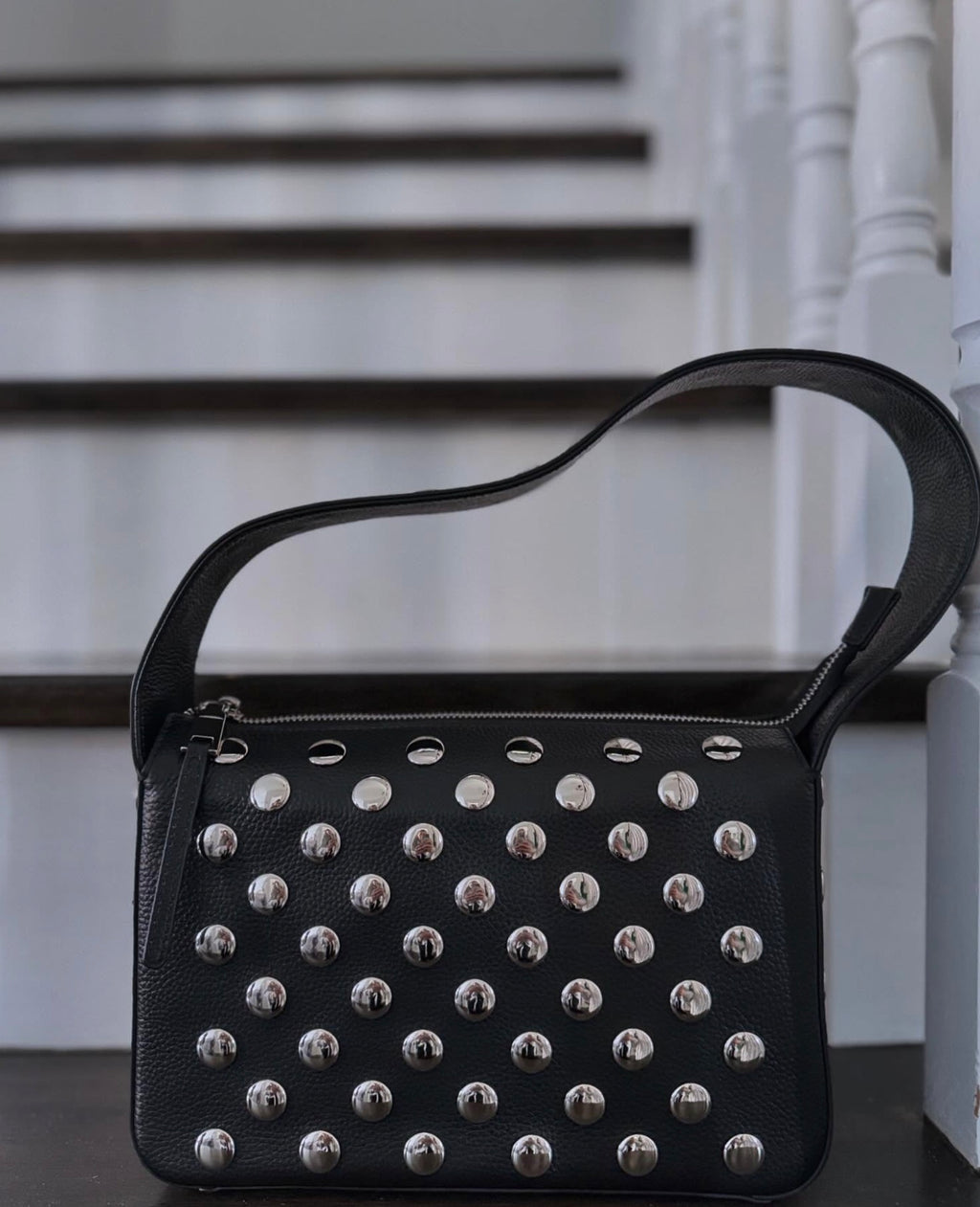 STUD SHOULDER BAG