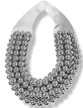 SILVER BIB NECKLACE