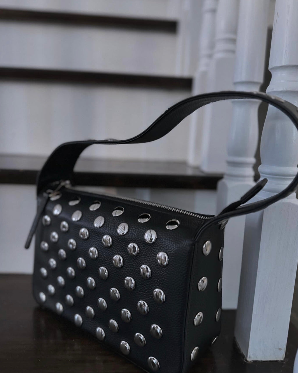 STUD SHOULDER BAG