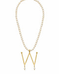 GOLD PEARL W NECKLACE