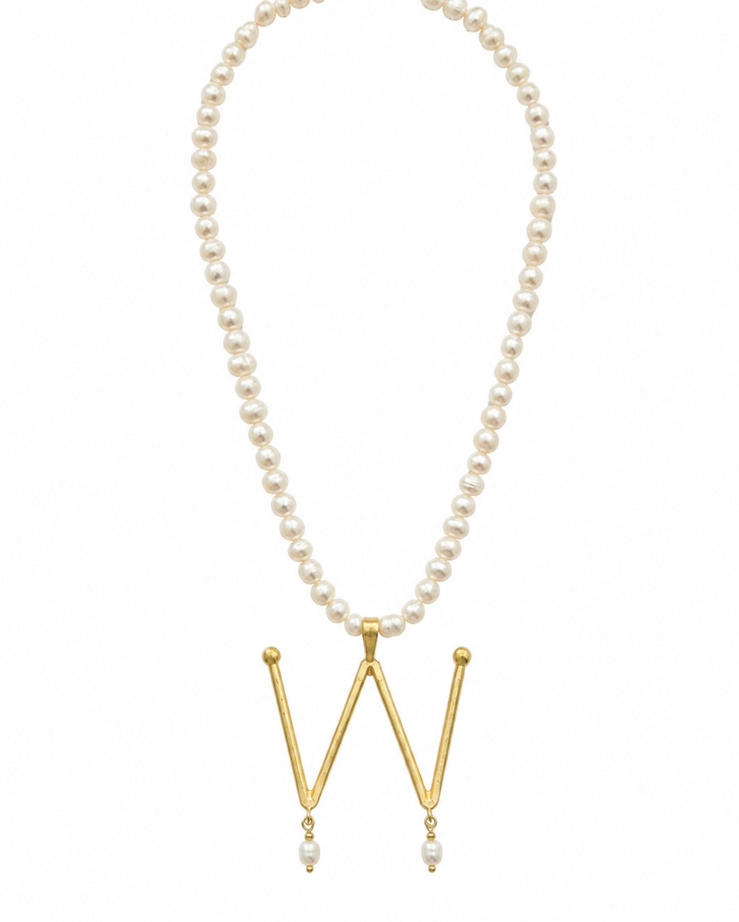 GOLD PEARL W NECKLACE