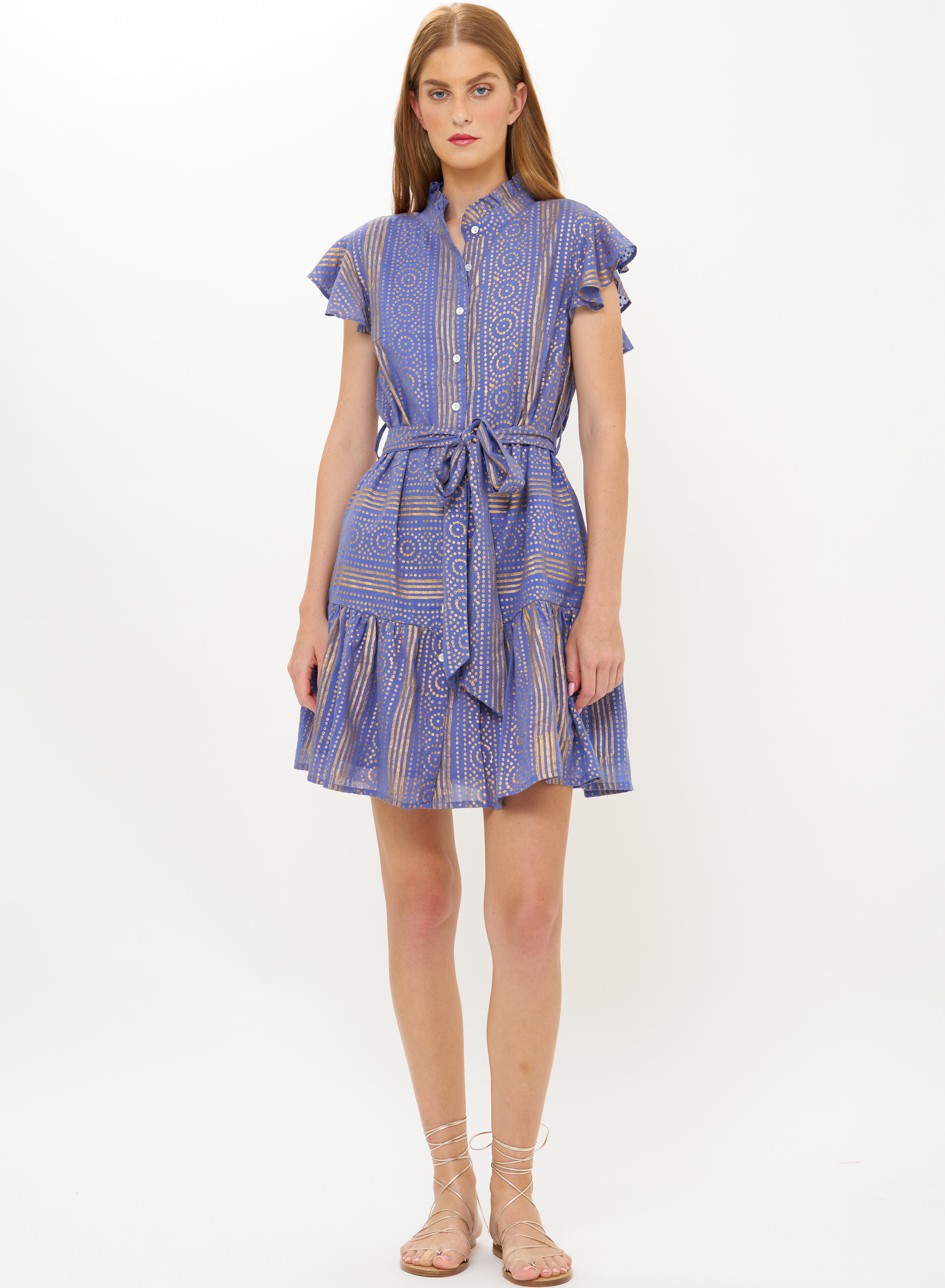 RUFFLE COLLAR BUTTON MINI