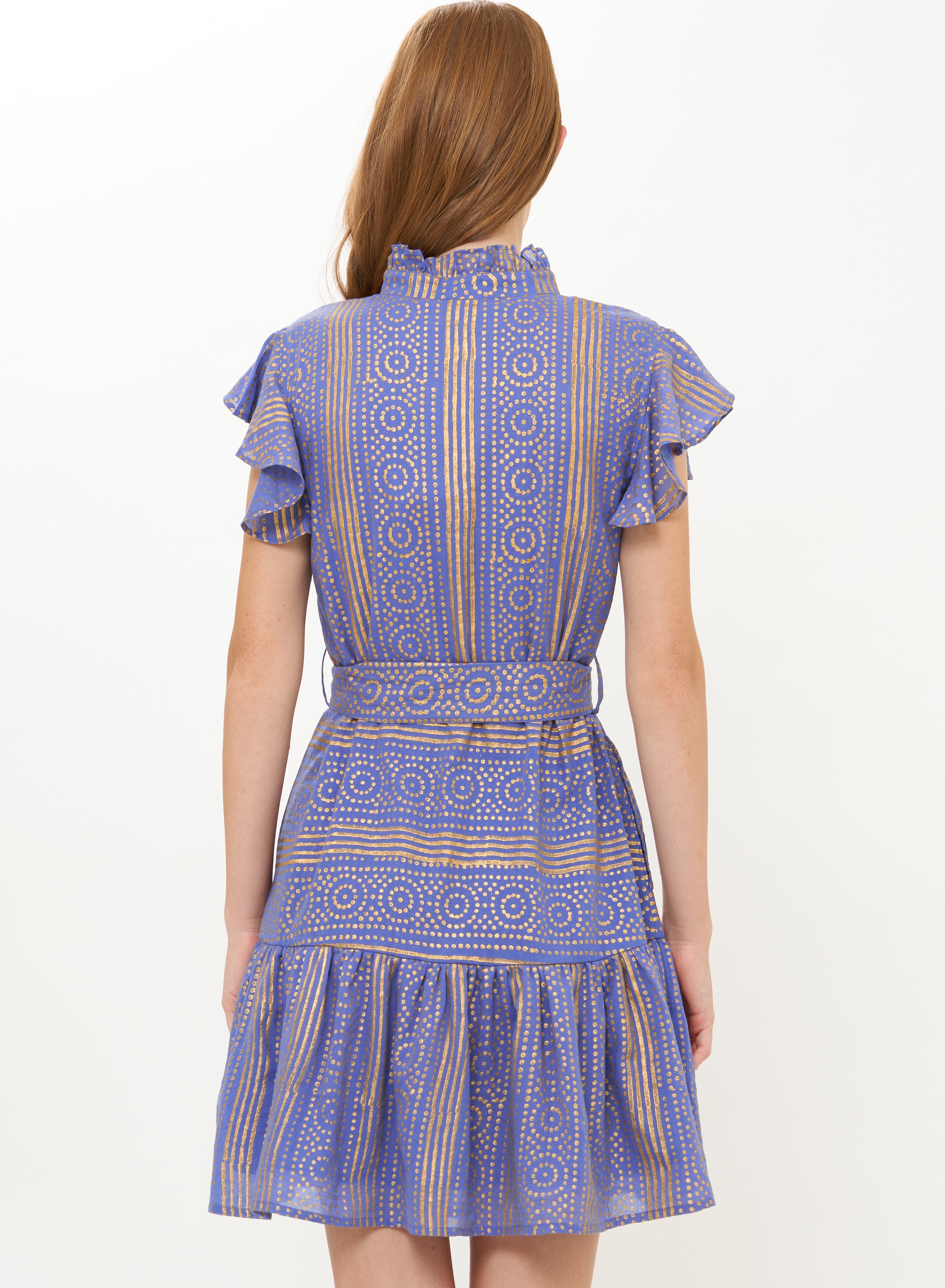 RUFFLE COLLAR BUTTON MINI