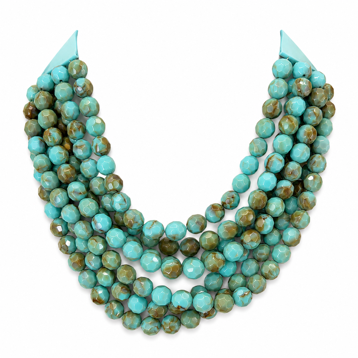 TURQUOISE BIB NECKLACE