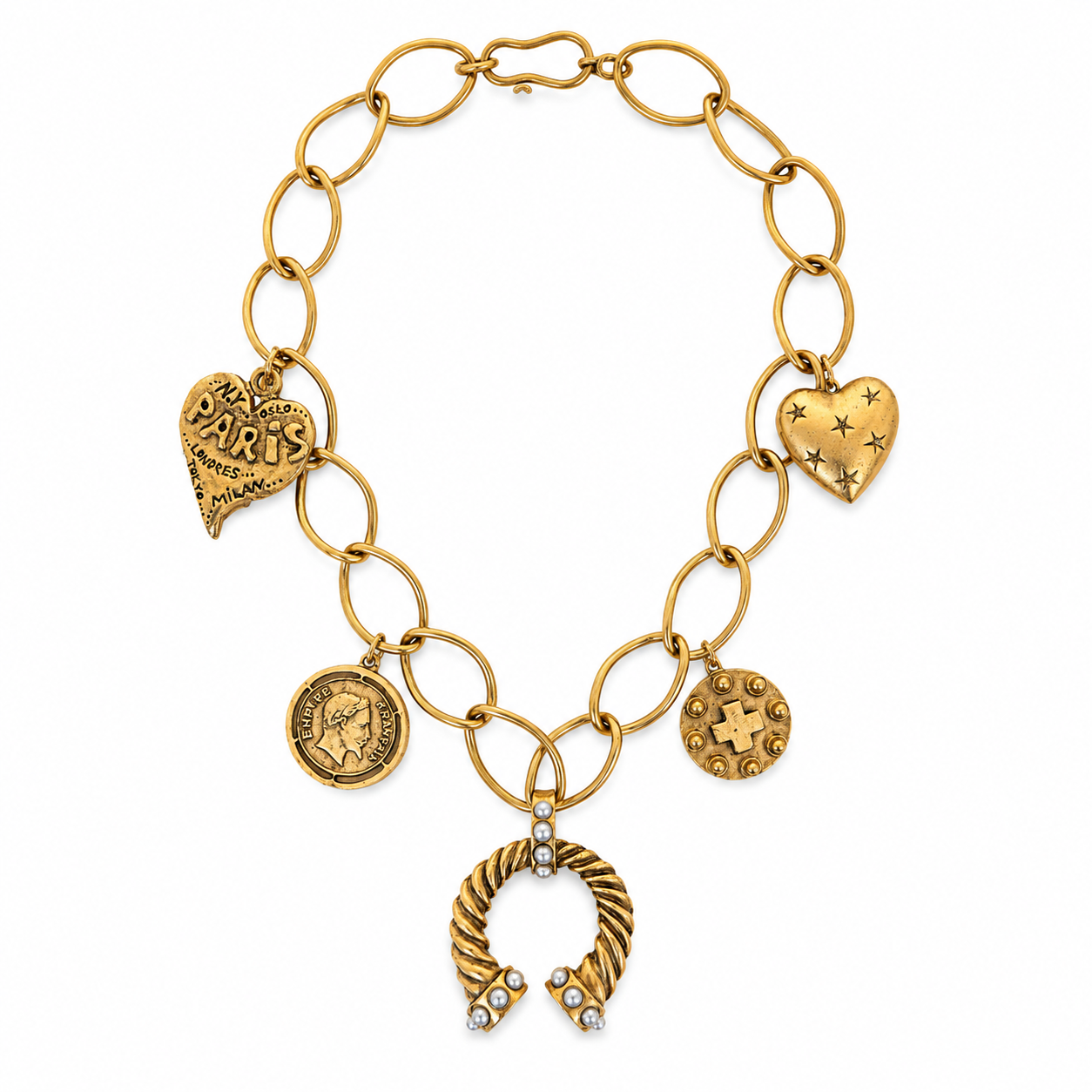 HORSESHOE CHARM NECKLACE