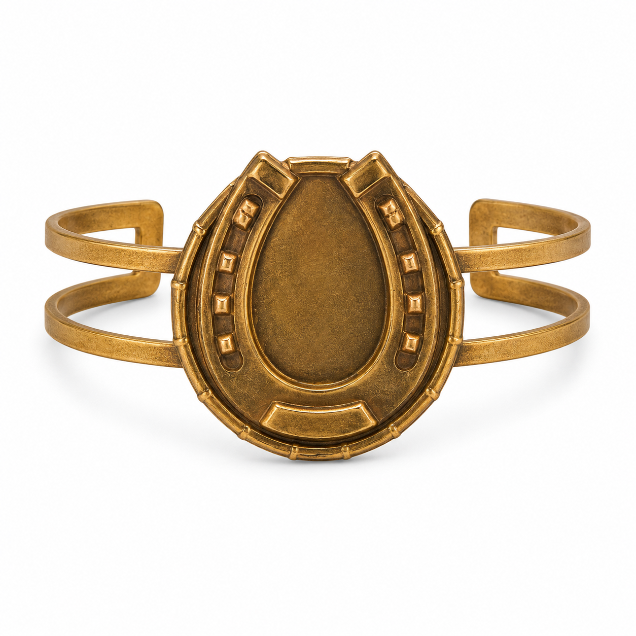 BRONZE HORSESHOE CUFF