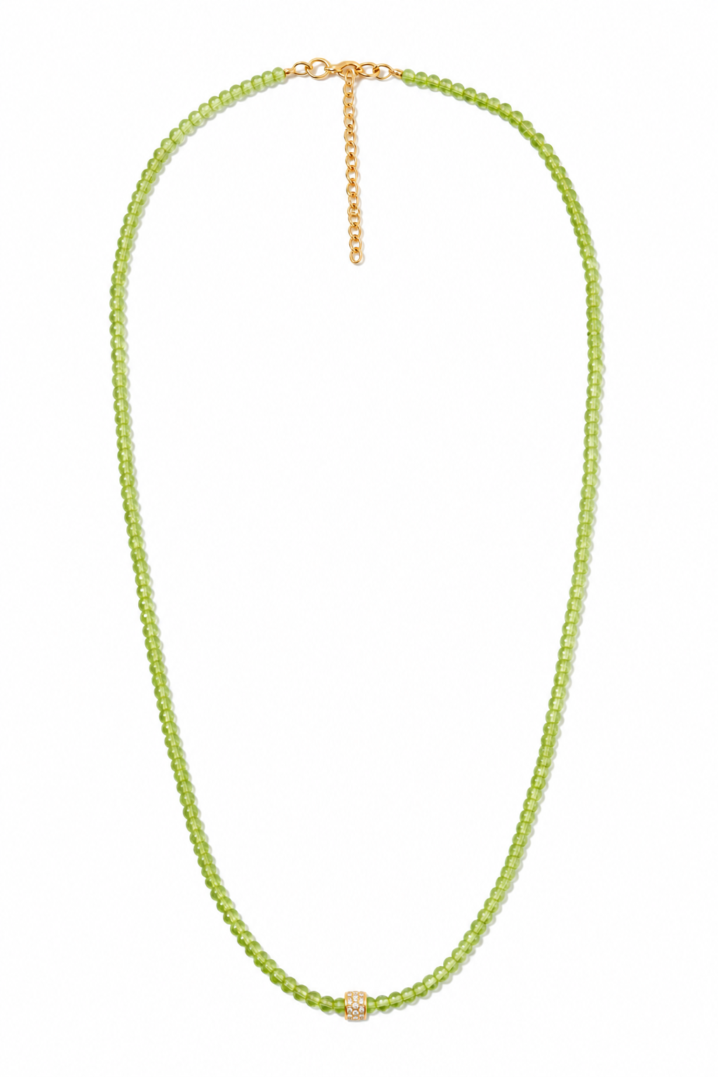 PERIDOT BEADED NECKLACE