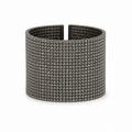 GUNMETAL CRYSTAL CUFF