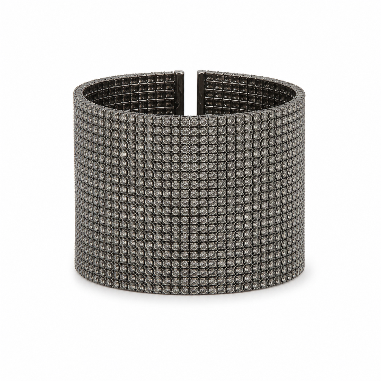 GUNMETAL CRYSTAL CUFF