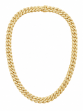 GOLD DIAMOND CUBAN LINK NECKLACE