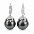 SHELL PEARL DROP EARRINGS