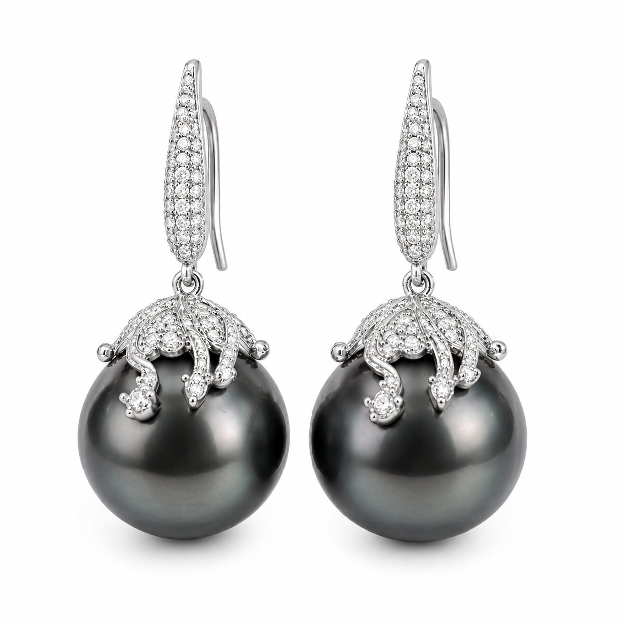 SHELL PEARL DROP EARRINGS