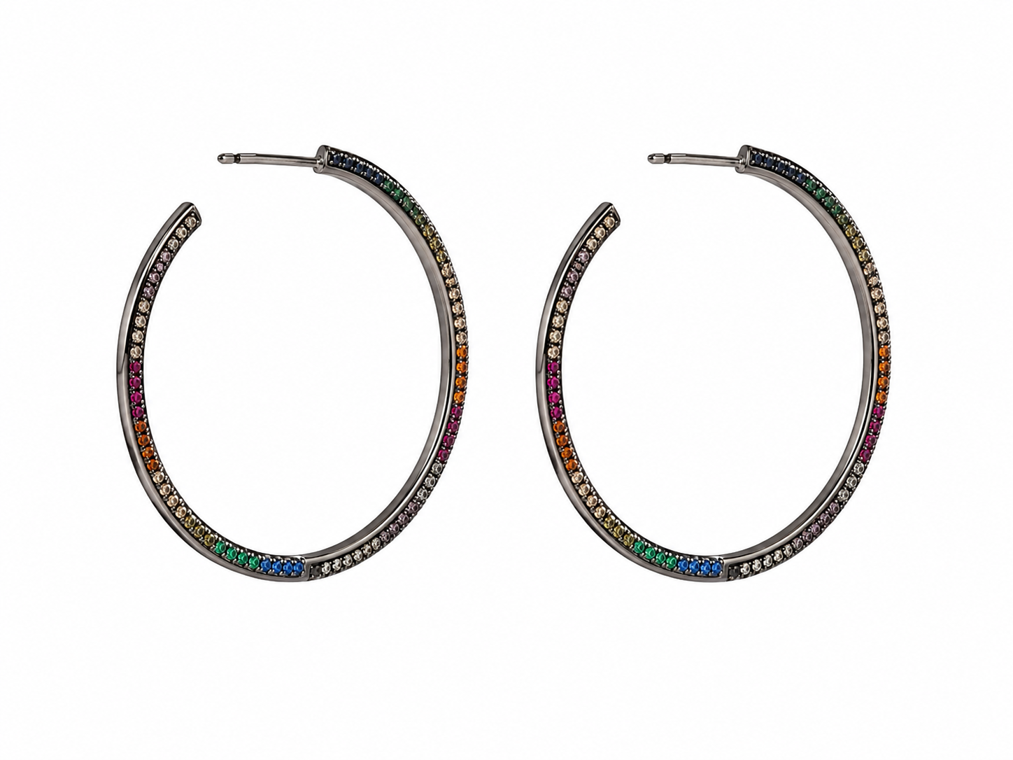 MULTI GEM HOOPS