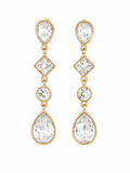 CLEAR CRYSTAL EARRINGS