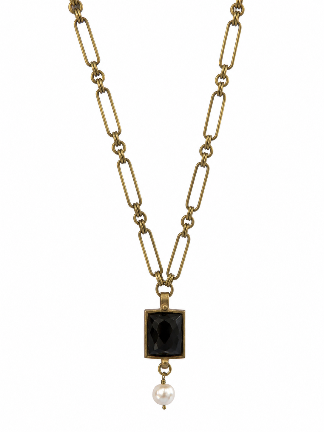 ANTIQUE PEARL DROP NECKLACE