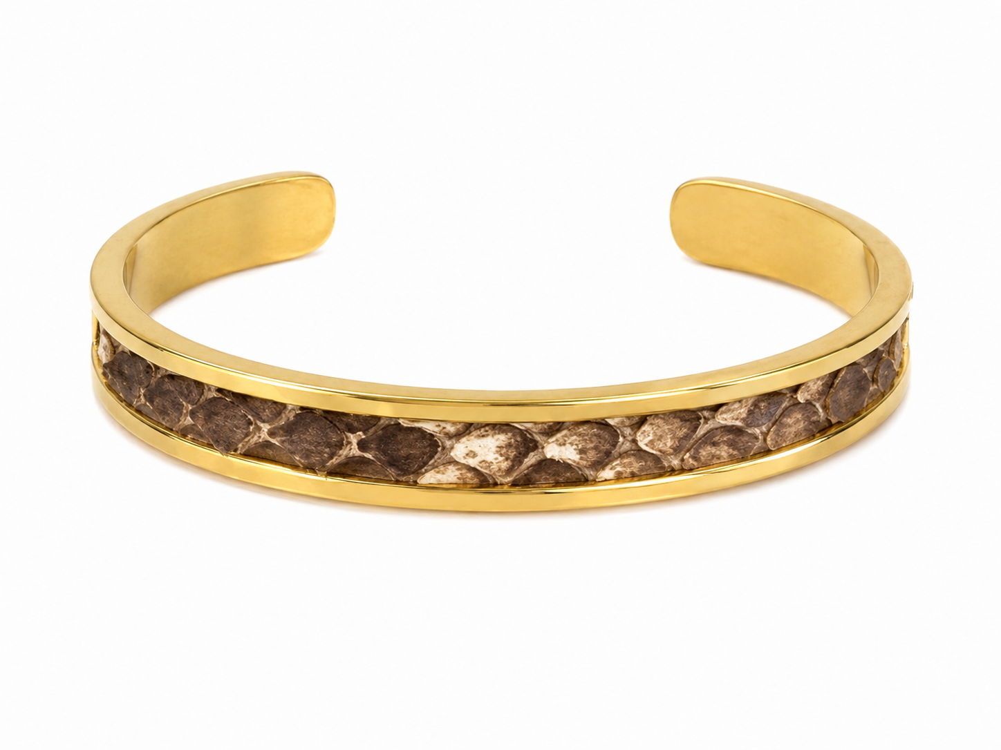 BROWN HAMMERED BRASS CUFF