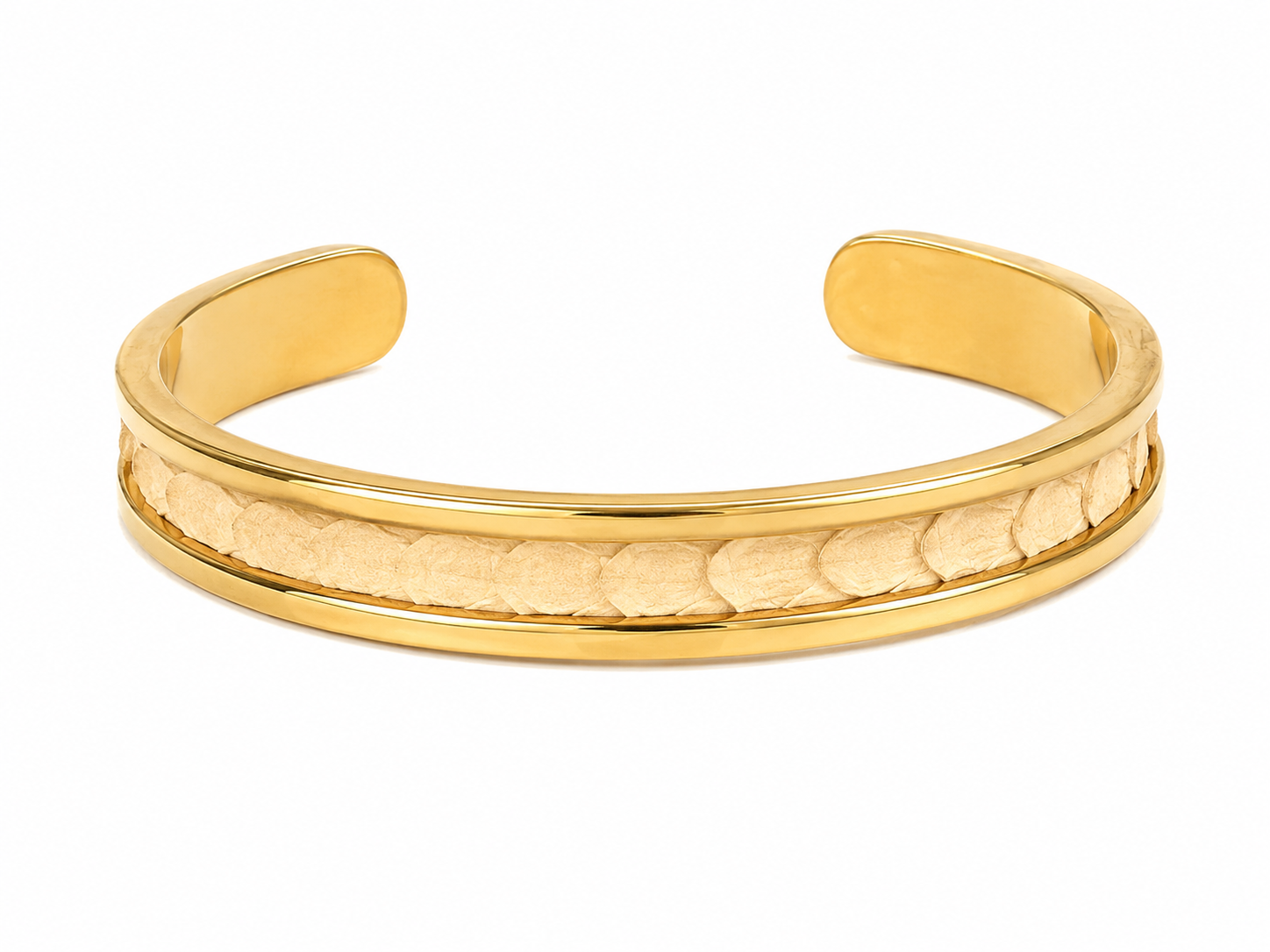 GOLD HAMMERED BRASS CUFF
