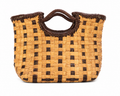 BAMBI WOVEN LEATHER HANDBAG