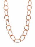 HAMMERED CHAIN LINK NECKLACE