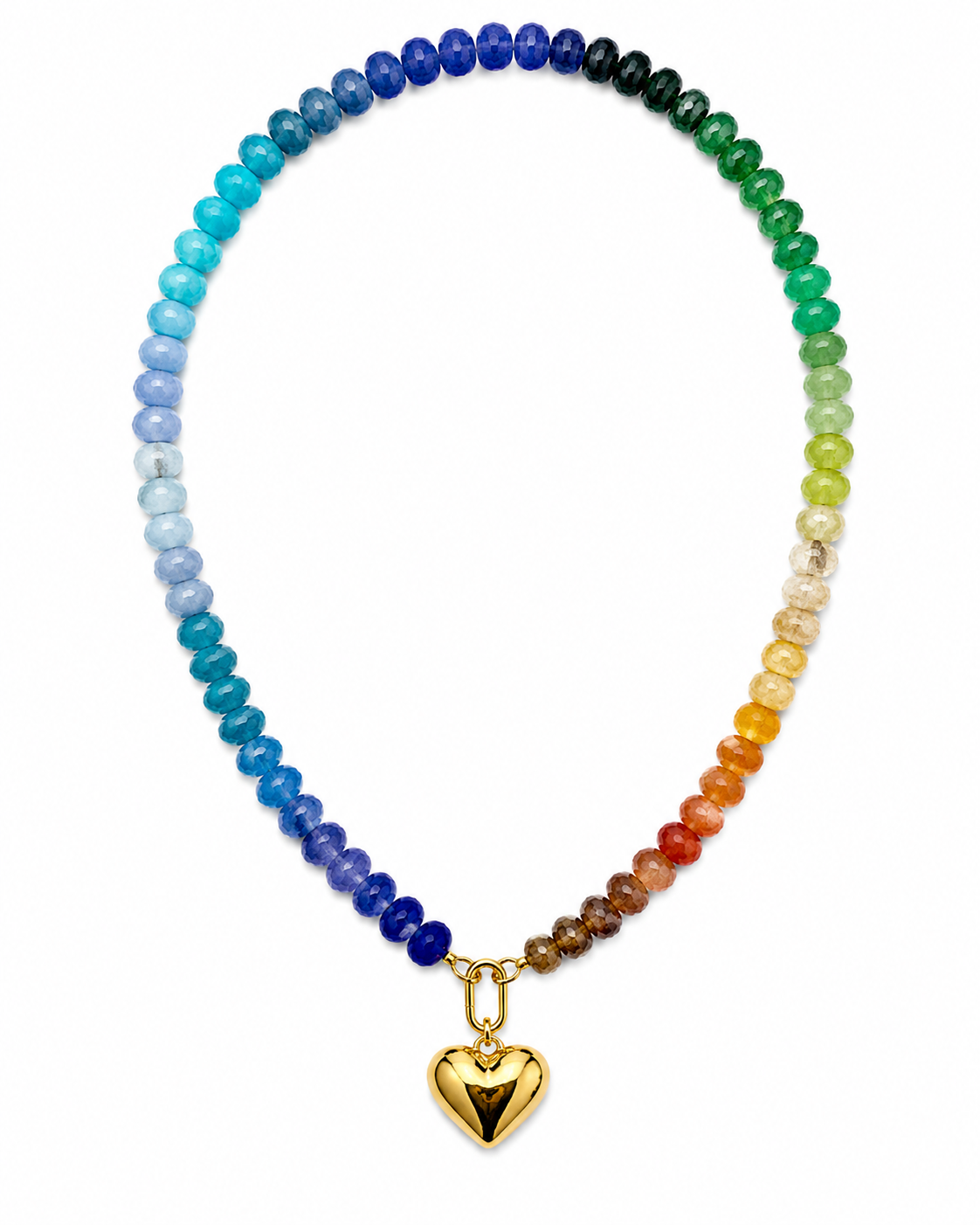 WHY KNOT NECKLACE FOLLIAGE BLUE
