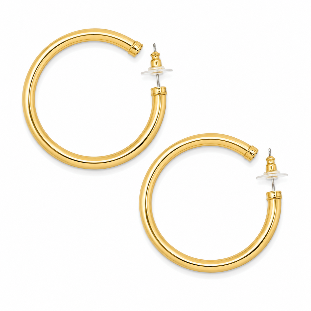 SHINEY GOLD HOOPS