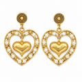 LARGE HEART EARRINGS