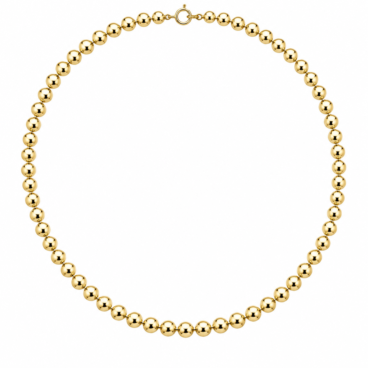 16" 5MM GOLD FILLED BALL NECKLACE