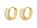 GOLD/CLEAR EMERALD CUT HUGGIES