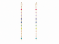 GOLD FILLED MULTICOLOR DUSTER EARRINGS