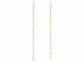 GOLD FILLED WHITE DUSTER EARRINGS