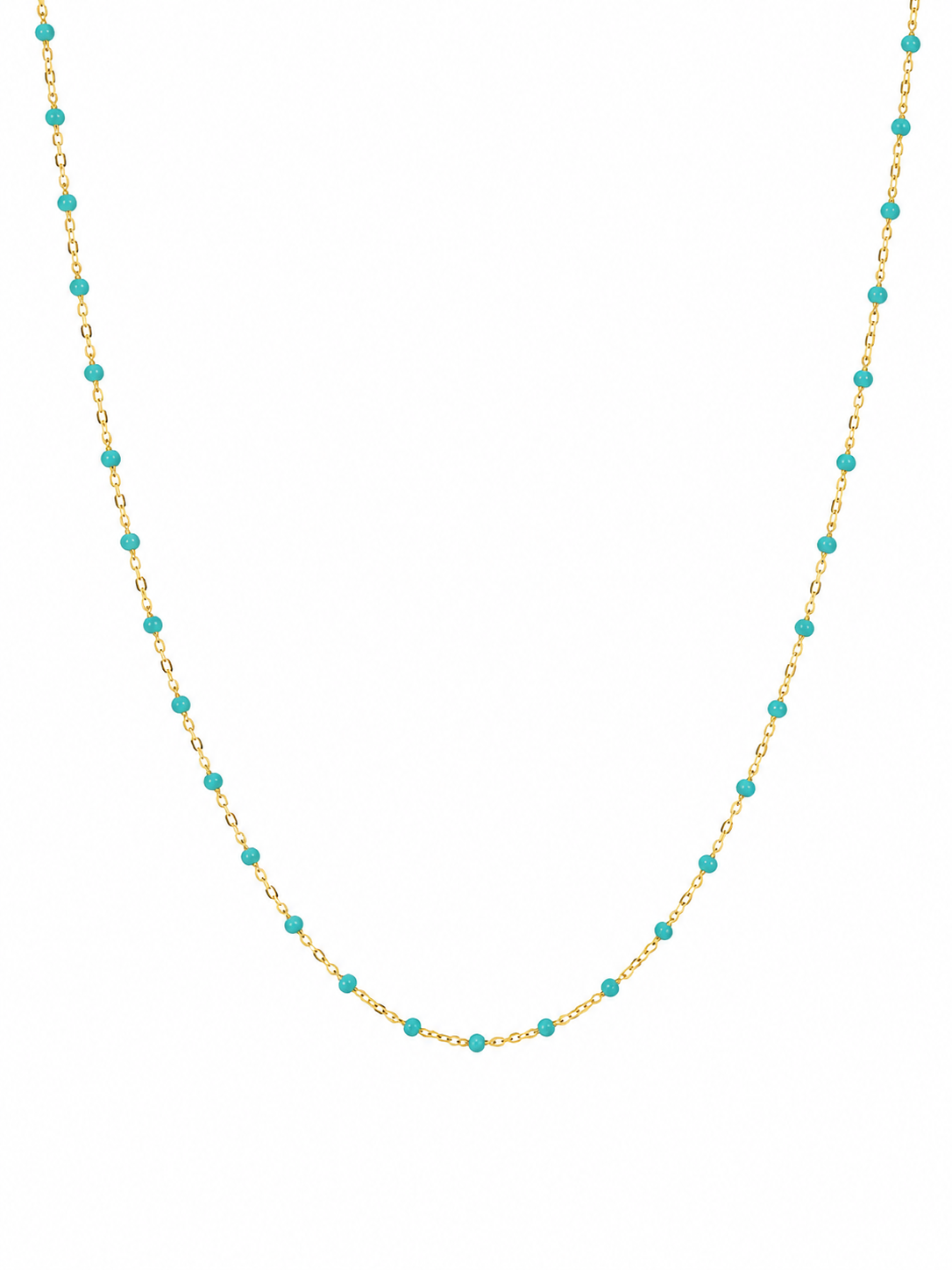 GOLD FILLED BEADED NECKLACE