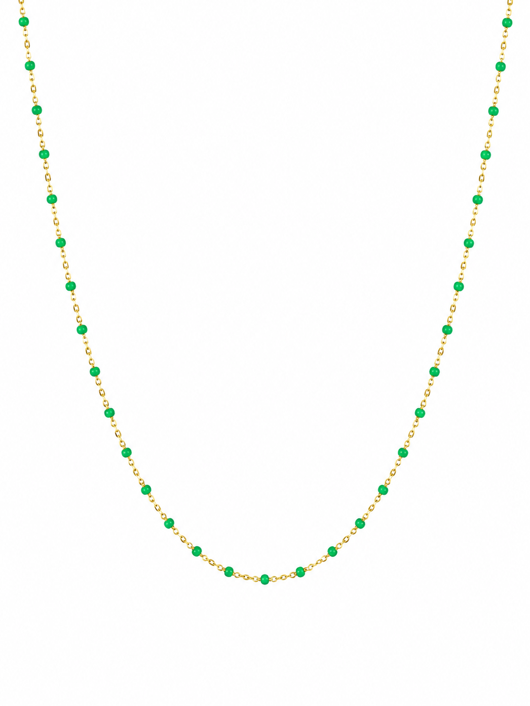 GOLD FILLED BEADED NECKLACE
