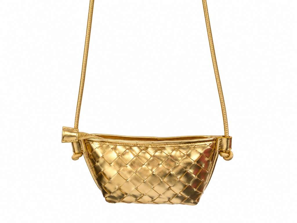 METALLIC WOVEN PURSE
