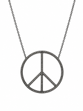 HANGING PEACE SIGN NECKLACE