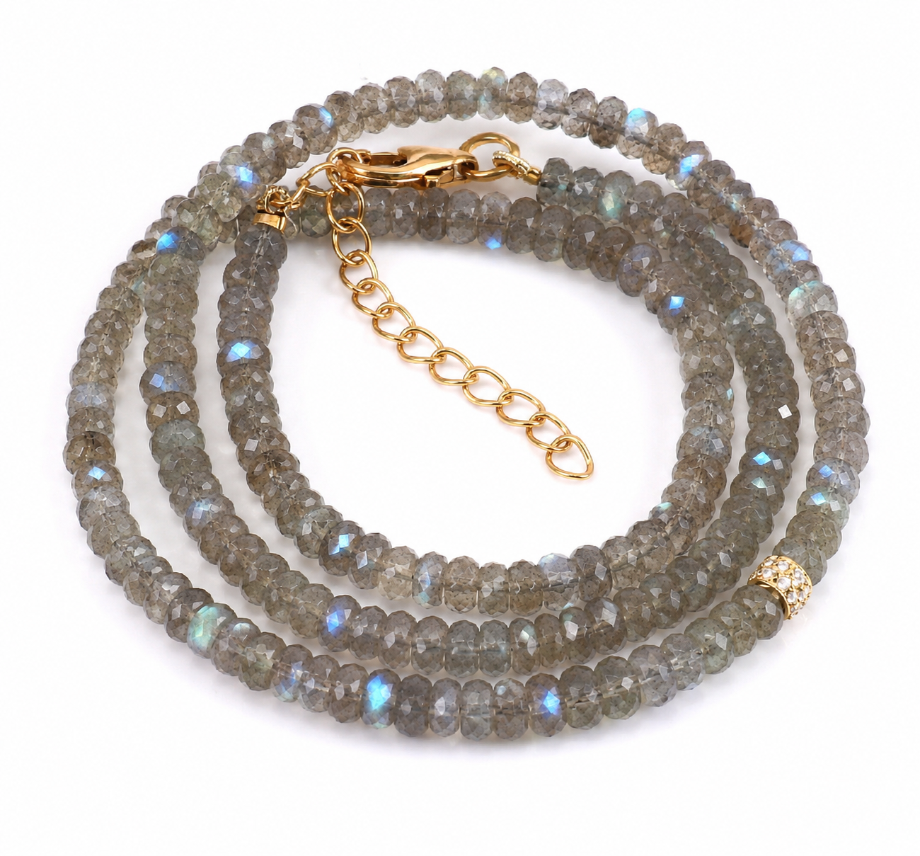 LABRADORITE BEADED NECKLACE