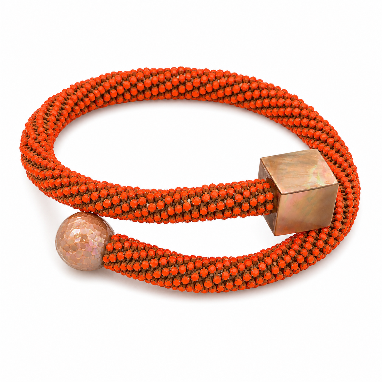CORAL WRAP NECKLACE