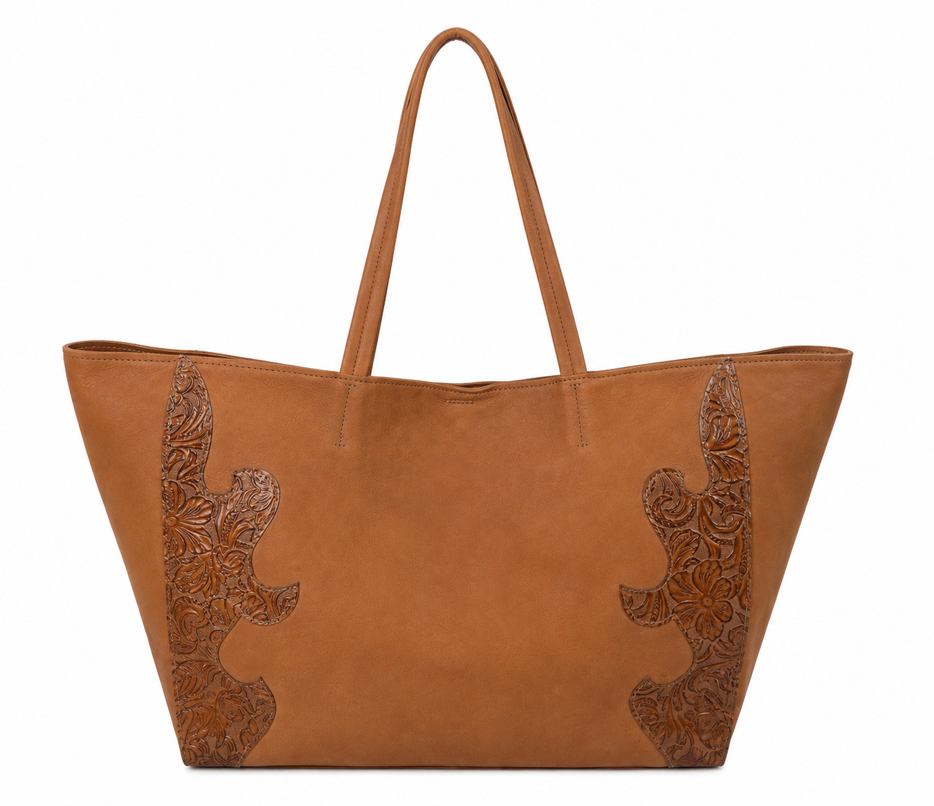 TAN LEATHER TOTE