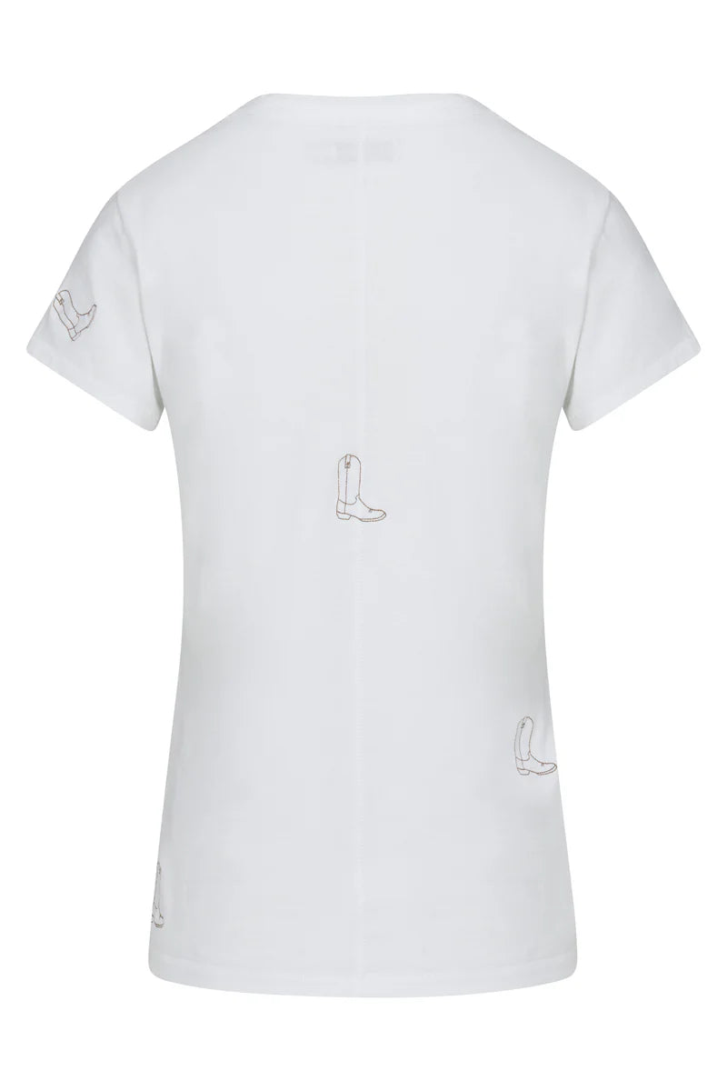 EMBROIDERED BOOT T-SHIRT