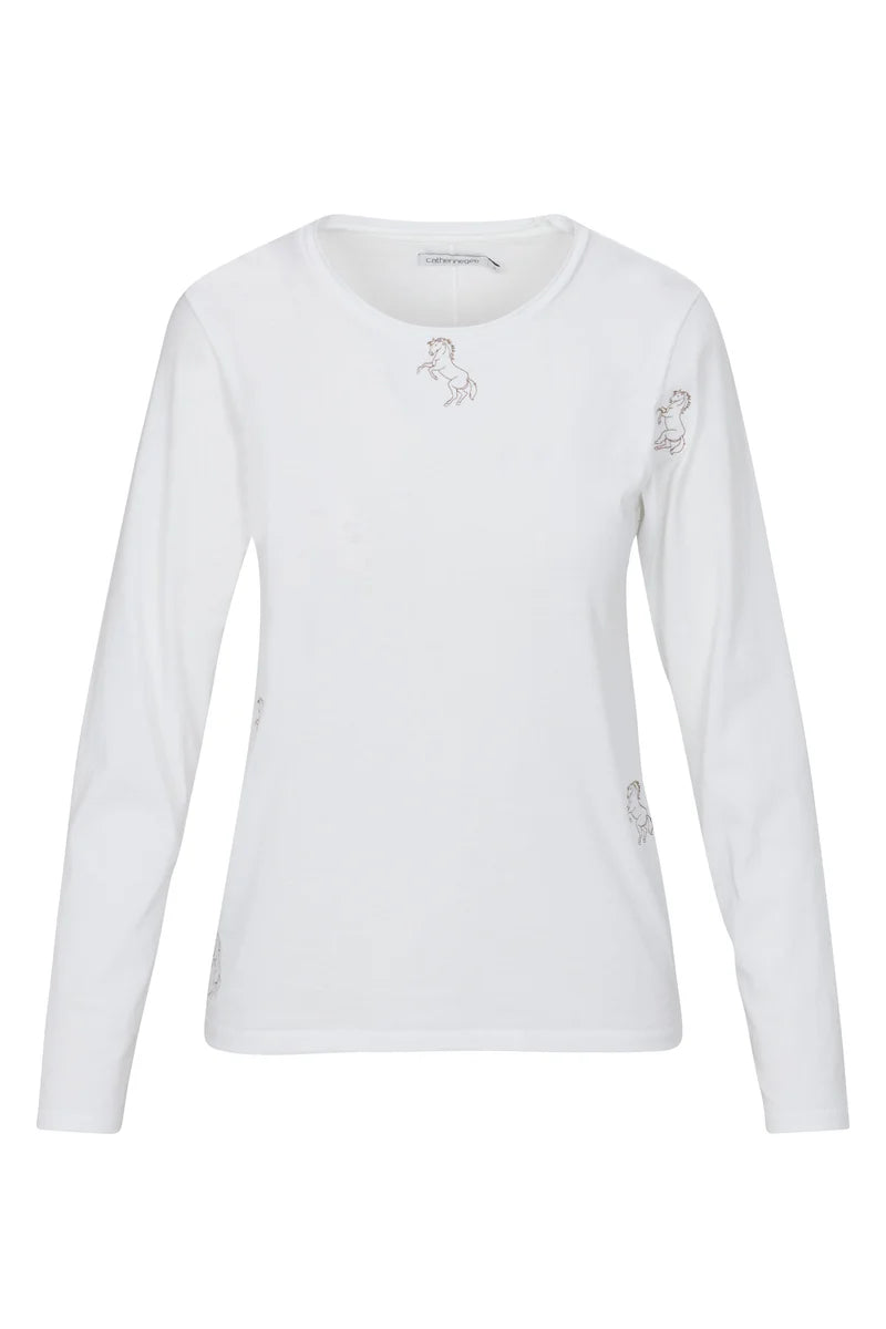 EMBROIDERED HORSE TSHIRT