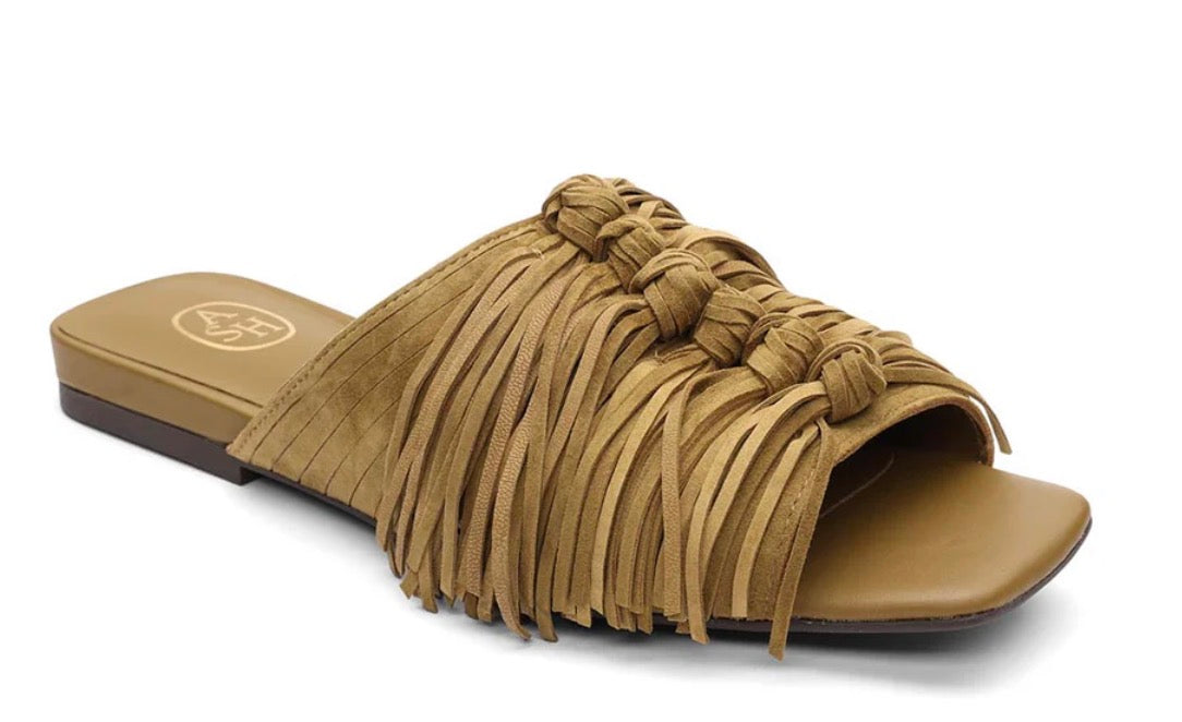 BRIGETTE FRINGED SANDALS