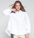 RUFFLE HEM BLOUSE