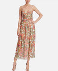 PAISLEY RUCHED MAXI DRESS